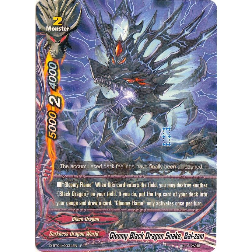 Image for Gloomy Black Dragon Snake, Bal-zam (D-BT04/0034EN) (D-BT04) - Future Card BuddyFight