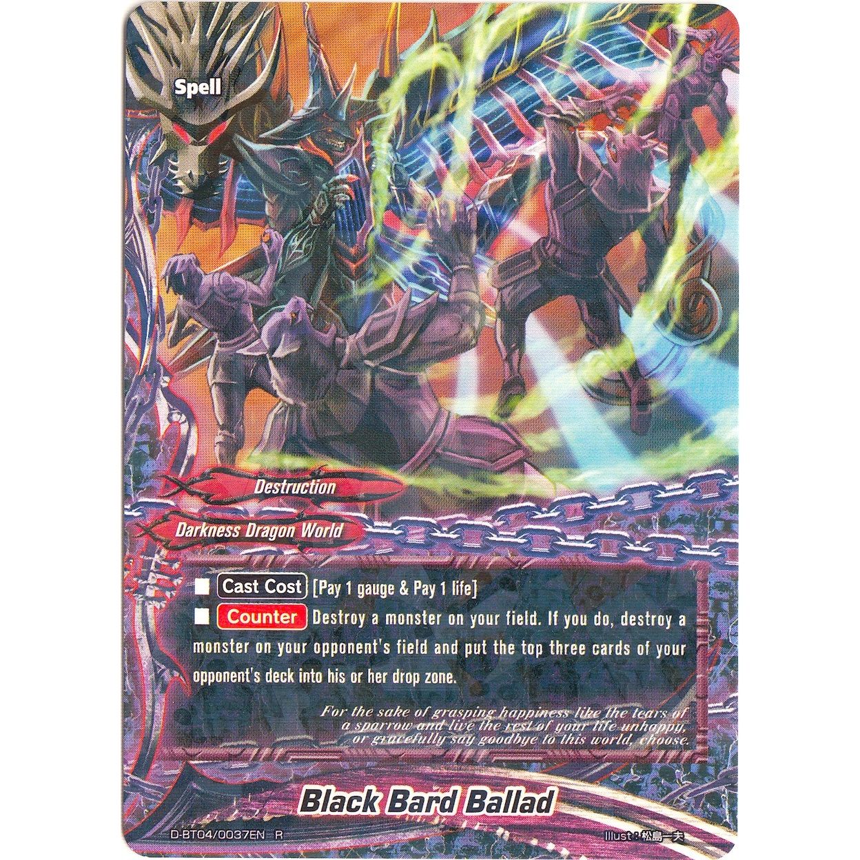 Image for Black Bard Ballad (D-BT04/0037EN) (D-BT04) - Future Card BuddyFight