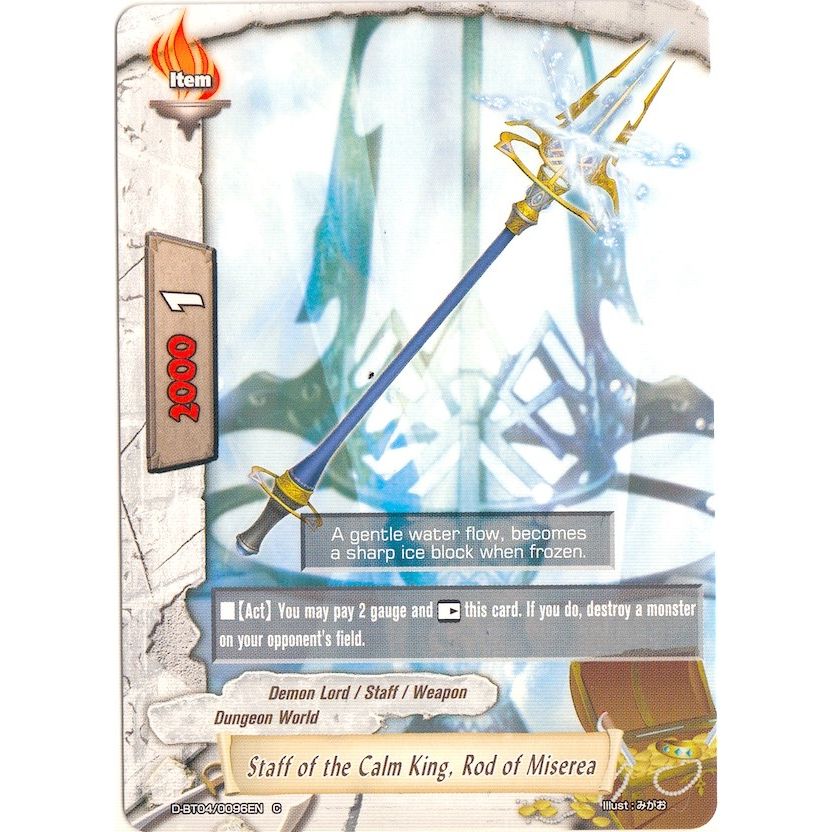 Image for Staff of the Calm King, Rod of Miserea (D-BT04/0096EN) (D-BT04) - Future Card BuddyFight