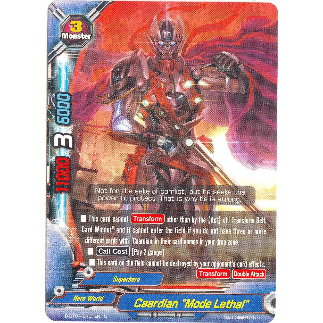 Image for Caardian "Mode Lethal" (D-BT04/0101EN) (D-BT04) - Future Card BuddyFight