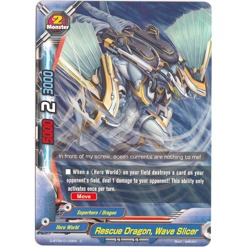 Image for Rescue Dragon, Wave Slicer (D-BT04/0102EN) (D-BT04) - Future Card BuddyFight