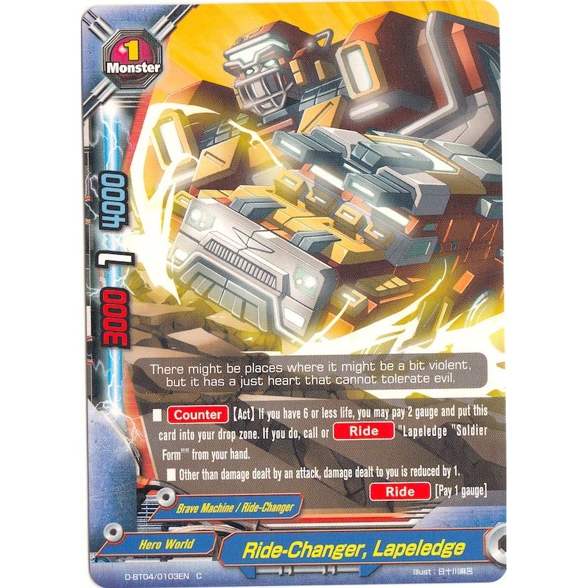 Image for Ride-Changer, Lapeledge (D-BT04/0103EN) (D-BT04) - Future Card BuddyFight