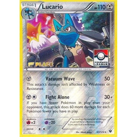 Image for Lucario - 63/124 (Pokemon League) [1st Place] (063/124) (PR) - Pokemon