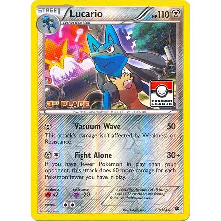 Image for Lucario - 63/124 (Pokemon League) [3rd Place] (063/124) (PR) - Pokemon