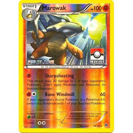 Image for Marowak - 78/162 (Pokemon League) [2nd Place] (078/162) (PR) - Pokemon
