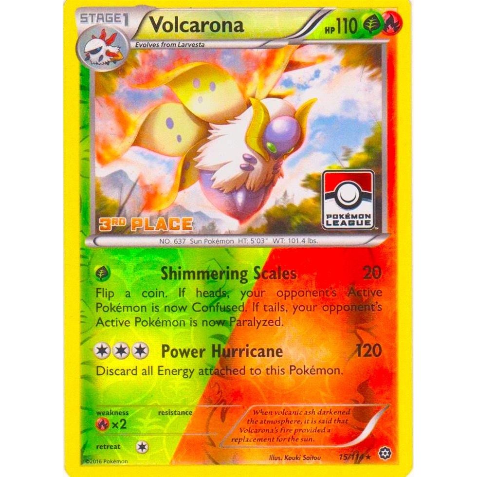 Image for Volcarona - 15/114 (Pokemon League) [3rd Place] (015/114) (PR) - Pokemon