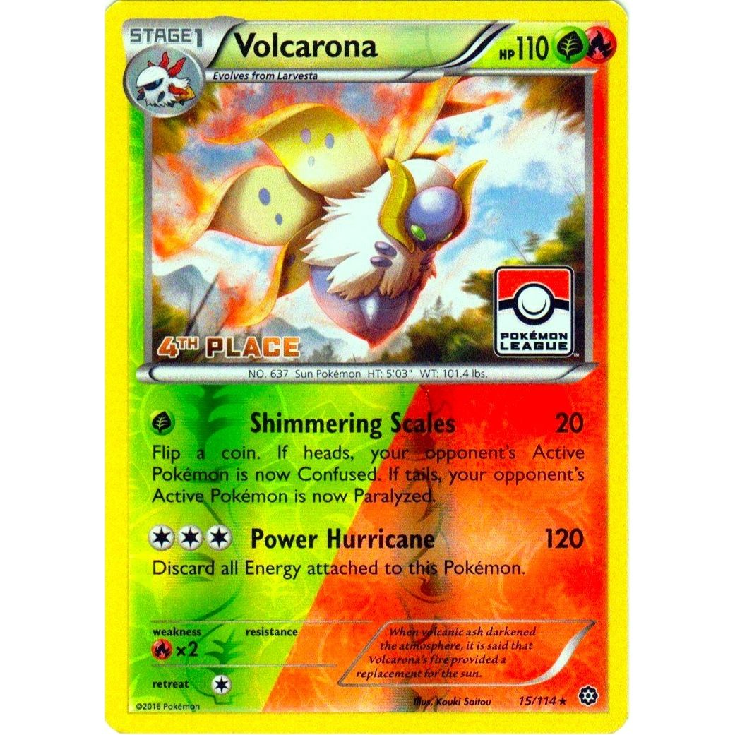 Image for Volcarona - 15/114 (Pokemon League) [4th Place] (015/114) (PR) - Pokemon