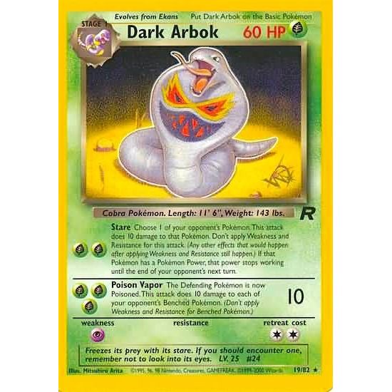 Image for Dark Arbok [W Stamped] (19/82) (PR) - Pokemon