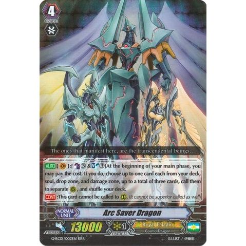 Image for Arc Saver Dragon (G-RC01/002EN) (G-RC01) - Cardfight Vanguard