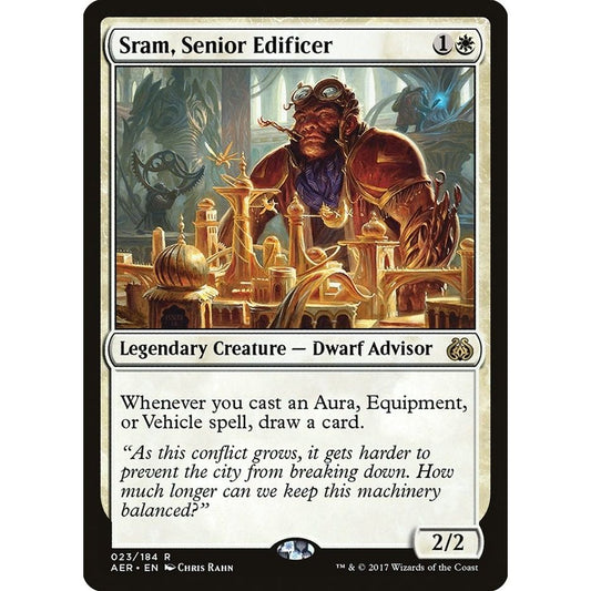 Image for Sram, Senior Edificer (23) (AER) - Magic: The Gathering