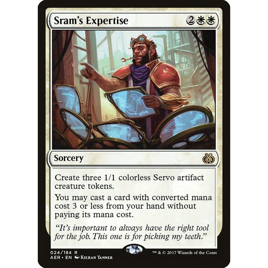 Image for Sram's Expertise (24) (AER) - Magic: The Gathering