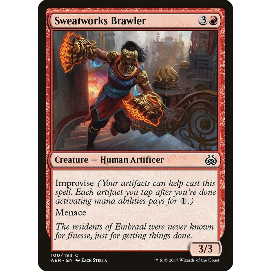 Image for Sweatworks Brawler (100) (AER) - Magic: The Gathering