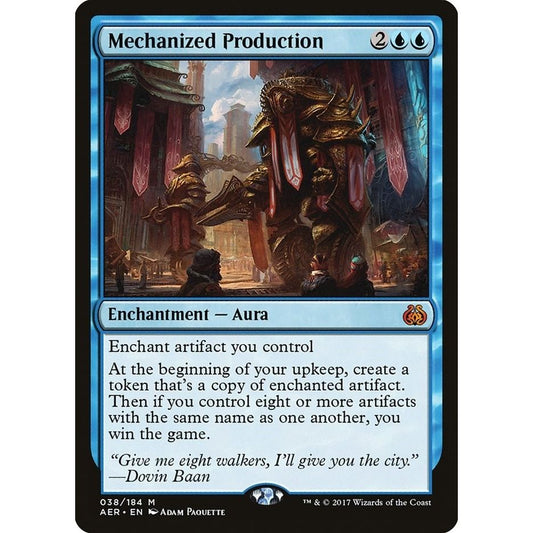 Image for Mechanized Production (38) (AER) - Magic: The Gathering