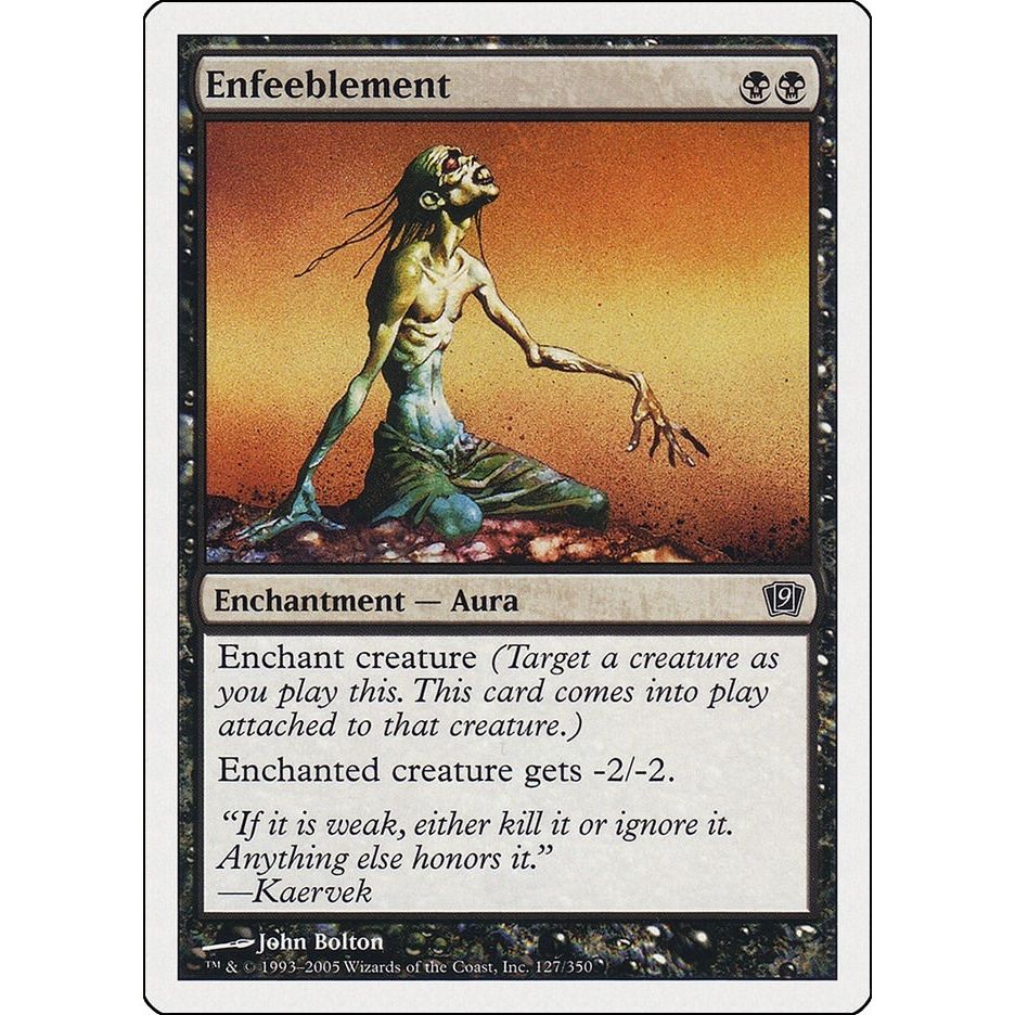 Image for Enfeeblement (127) (9ED) - Magic: The Gathering
