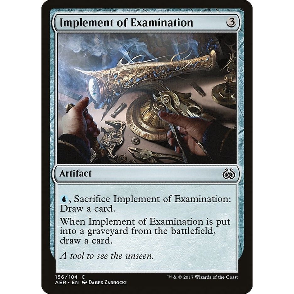 Image for Implement of Examination (156) (AER) - Magic: The Gathering