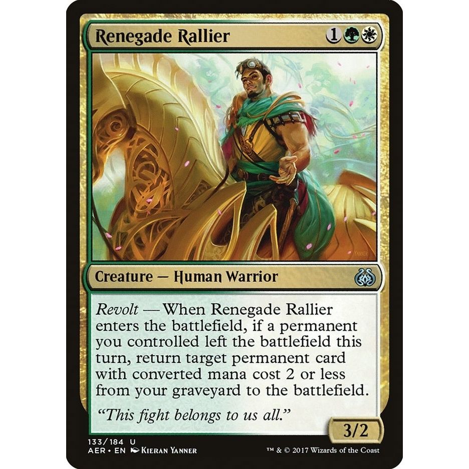 Image for Renegade Rallier (133) (AER) - Magic: The Gathering