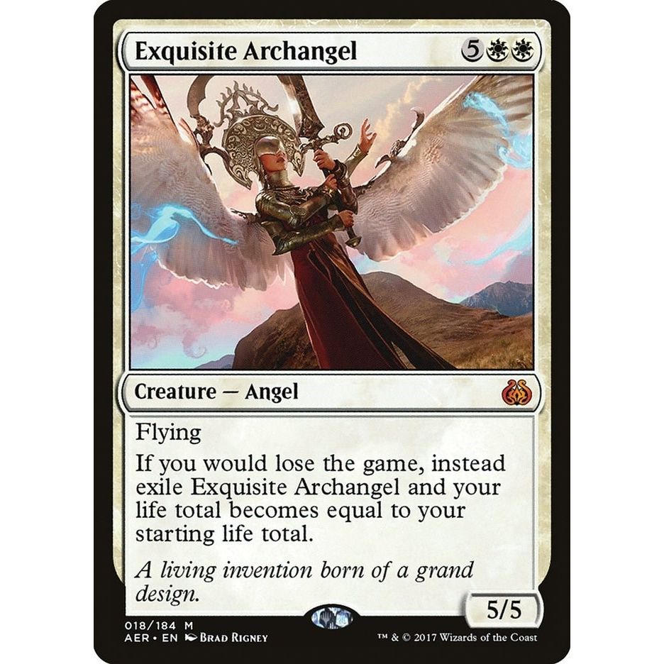 Image for Exquisite Archangel (18) (AER) - Magic: The Gathering