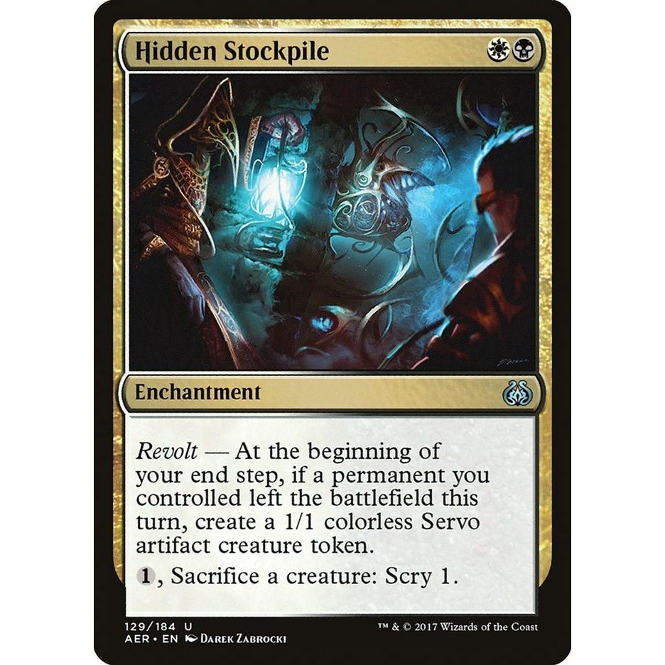 Image for Hidden Stockpile (129) (AER) - Magic: The Gathering