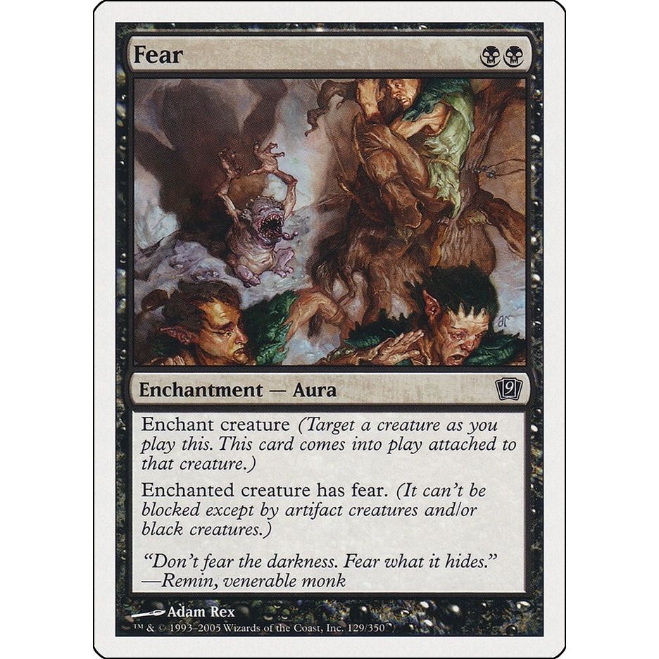 Image for Fear (129) (9ED) - Magic: The Gathering