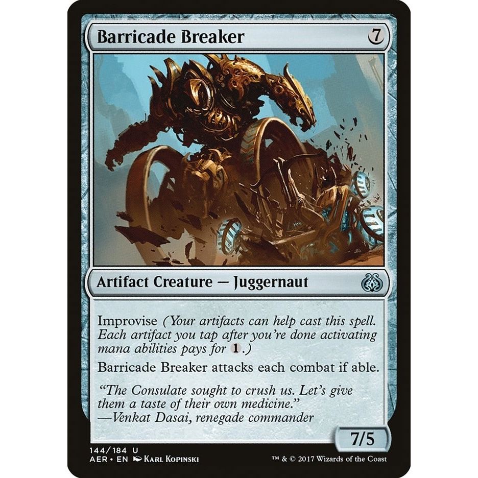 Image for Barricade Breaker (144) (AER) - Magic: The Gathering