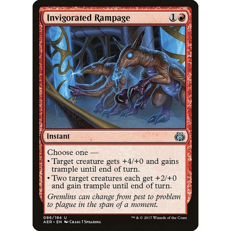 Image for Invigorated Rampage (86) (AER) - Magic: The Gathering