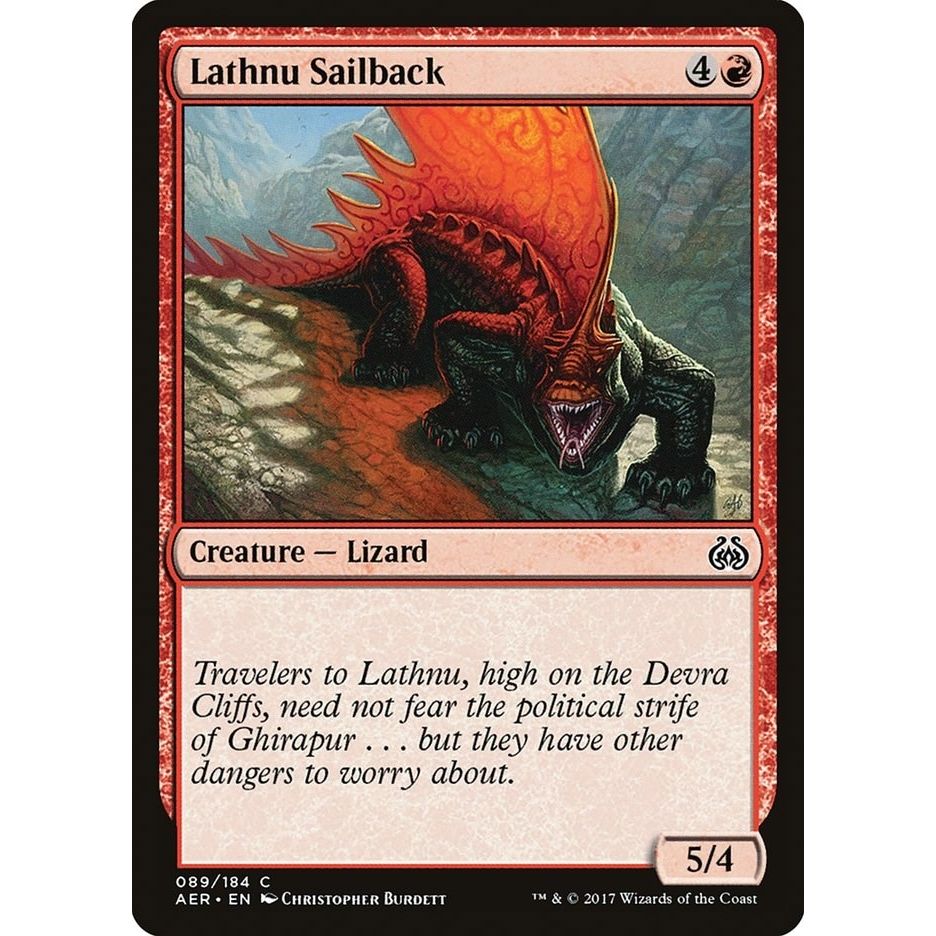Image for Lathnu Sailback (89) (AER) - Magic: The Gathering