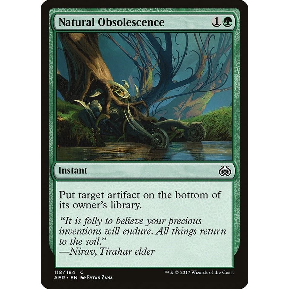 Image for Natural Obsolescence (118) (AER) - Magic: The Gathering