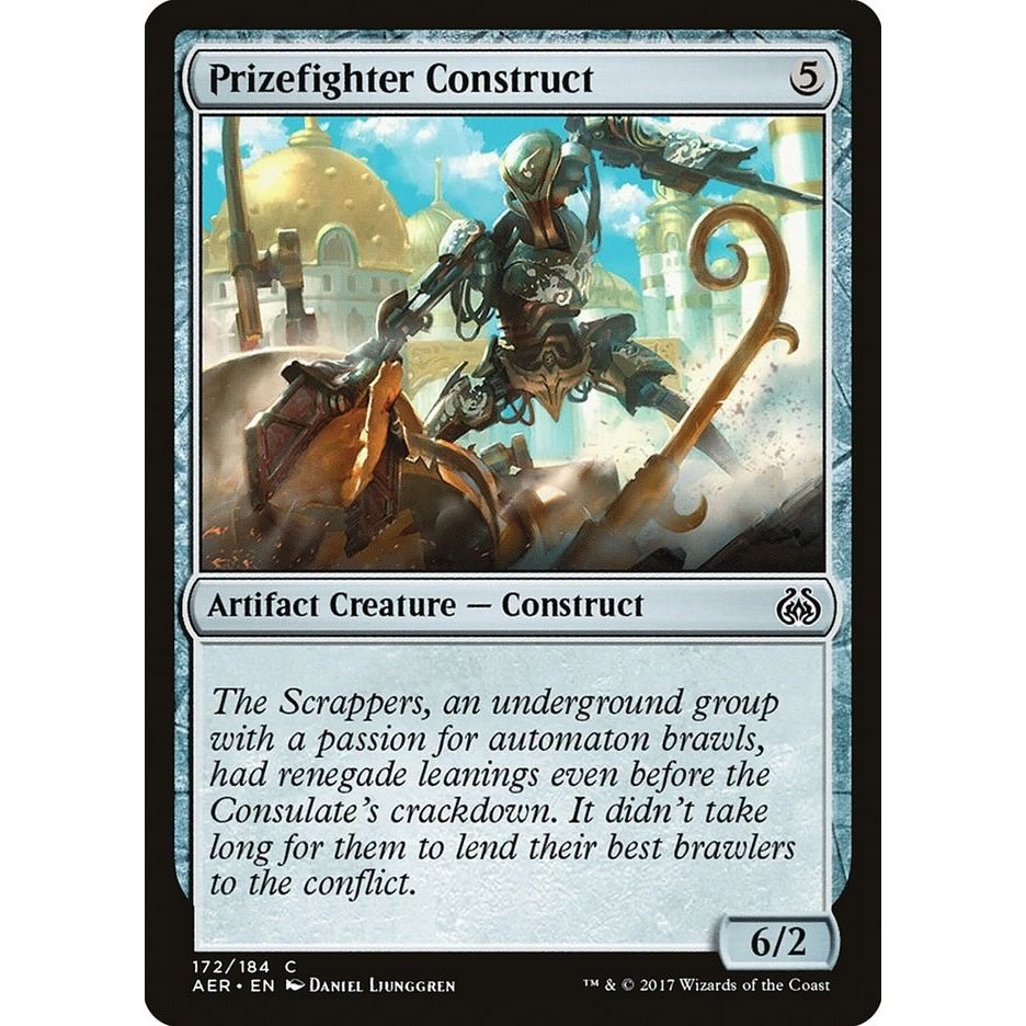 Image for Prizefighter Construct (172) (AER) - Magic: The Gathering