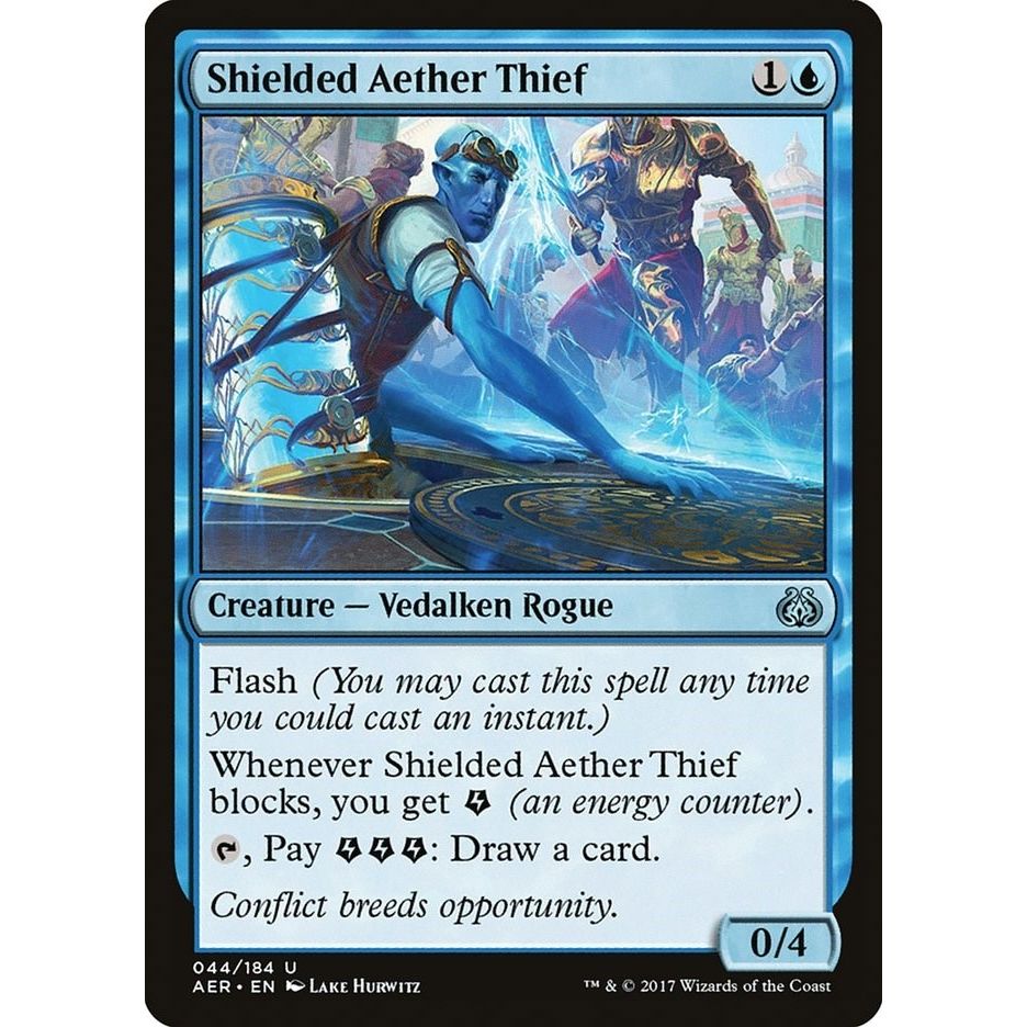 Image for Shielded Aether Thief (44) (AER) - Magic: The Gathering
