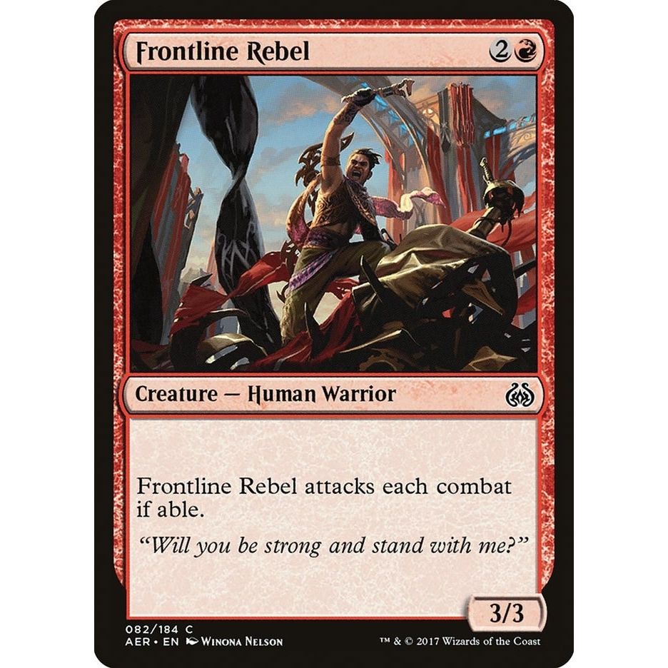 Image for Frontline Rebel (82) (AER) - Magic: The Gathering