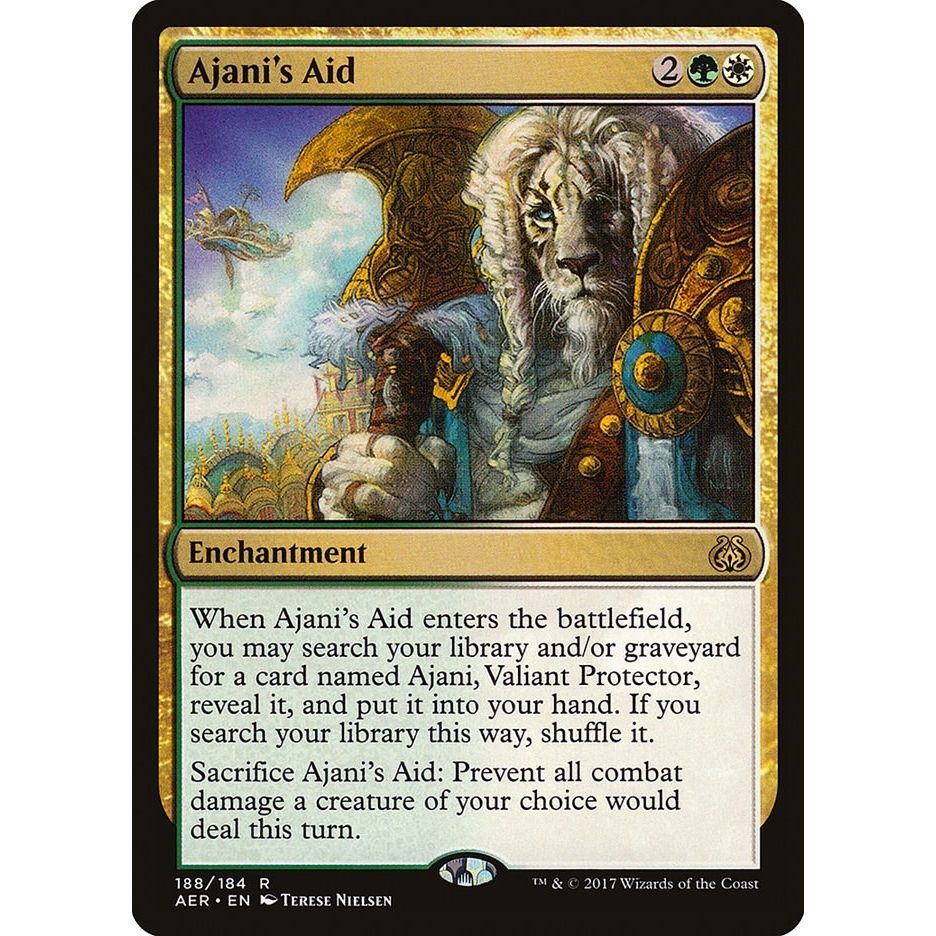 Image for Ajani's Aid (188) (AER) - Magic: The Gathering