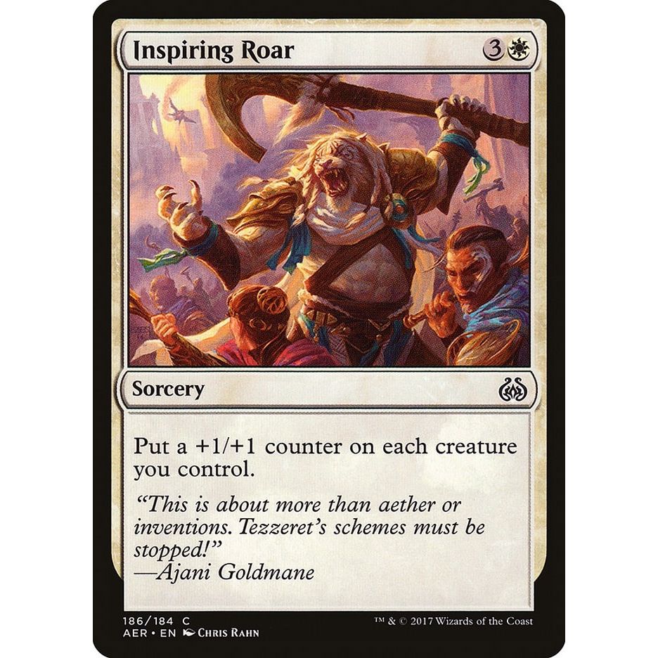 Image for Inspiring Roar (186) (AER) - Magic: The Gathering