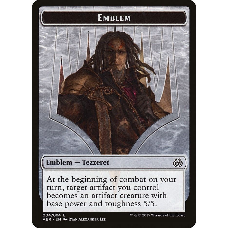 Image for Emblem - Tezzeret the Schemer (4) (AER) - Magic: The Gathering