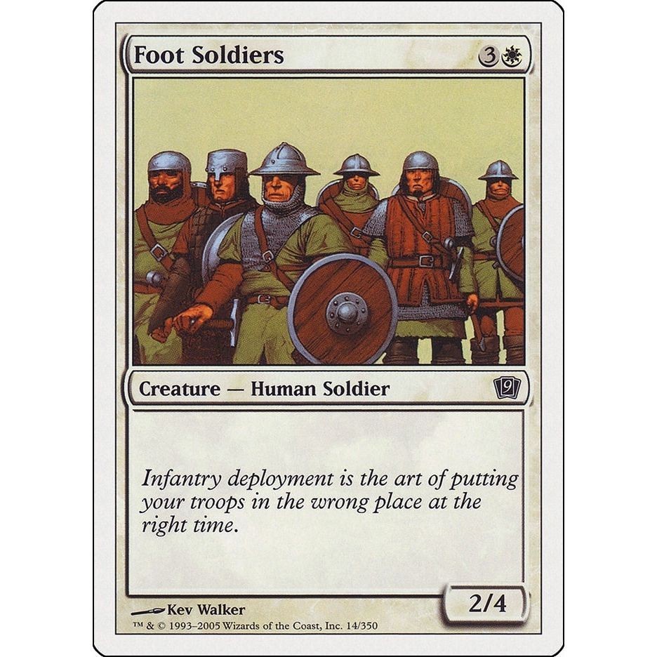 Image for Foot Soldiers (14) (9ED) - Magic: The Gathering