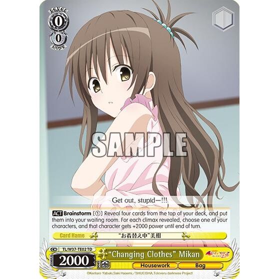 Image for "Changing Clothes" Mikan (TL/W37-TE02 TD) (TL/W37) - Weiss Schwarz