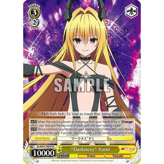 Image for "Darkness" Yami (TL/W37-TE09 TD) (TL/W37) - Weiss Schwarz
