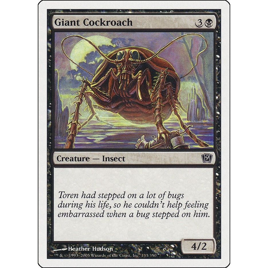 Image for Giant Cockroach (133) (9ED) - Magic: The Gathering