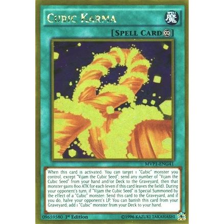 Image for Cubic Karma (MVP1-ENG41) (MVP1-ENG) - YuGiOh