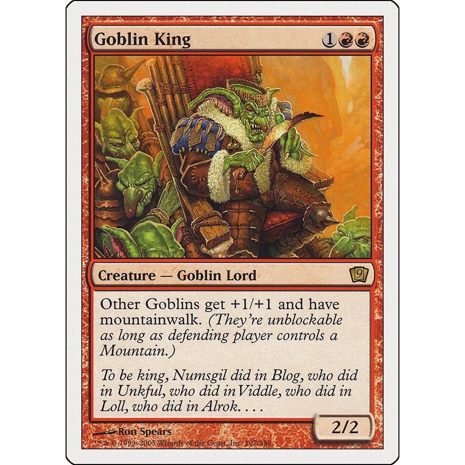 Image for Goblin King (192) (9ED) - Magic: The Gathering
