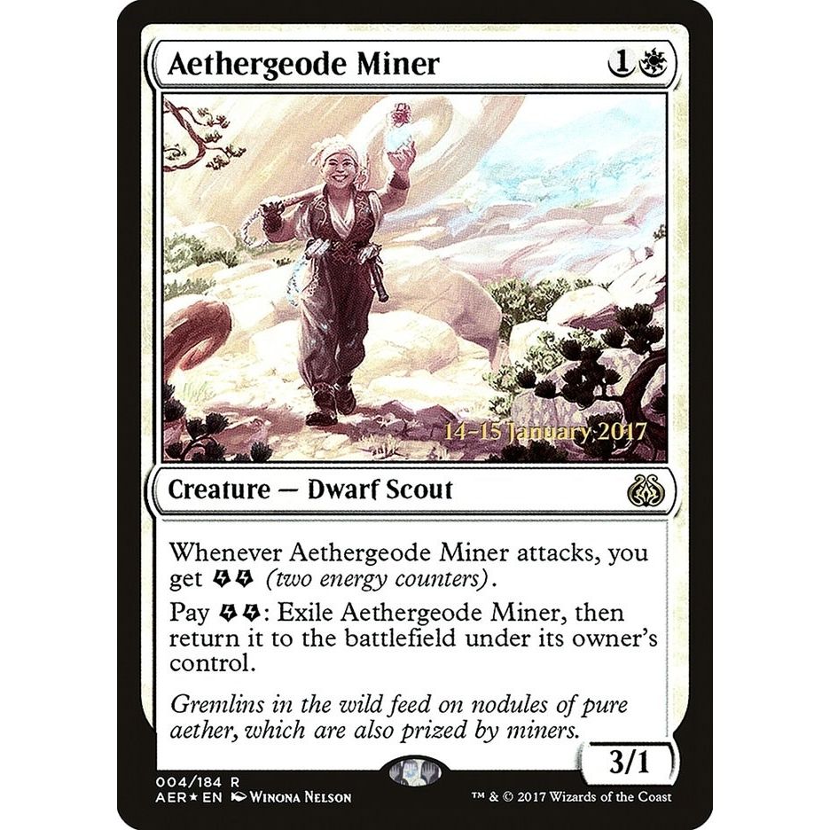 Image for Aethergeode Miner (4) (PRE) - Magic: The Gathering