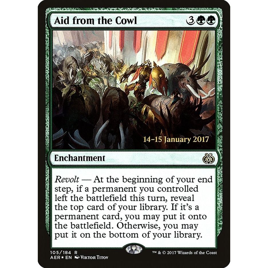 Image for Aid from the Cowl (105) (PRE) - Magic: The Gathering