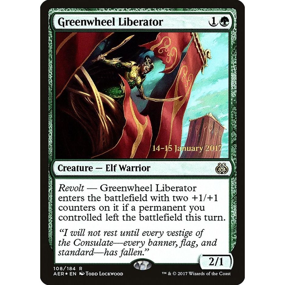 Image for Greenwheel Liberator (108) (PRE) - Magic: The Gathering