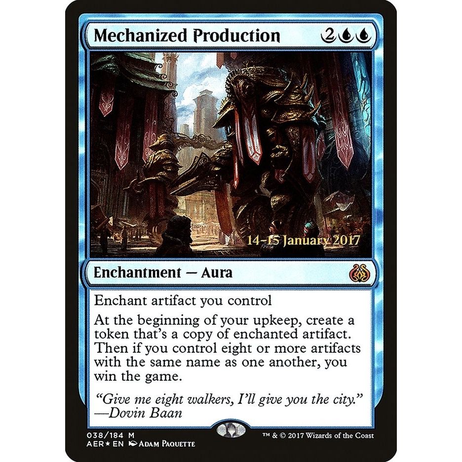 Image for Mechanized Production (38) (PRE) - Magic: The Gathering