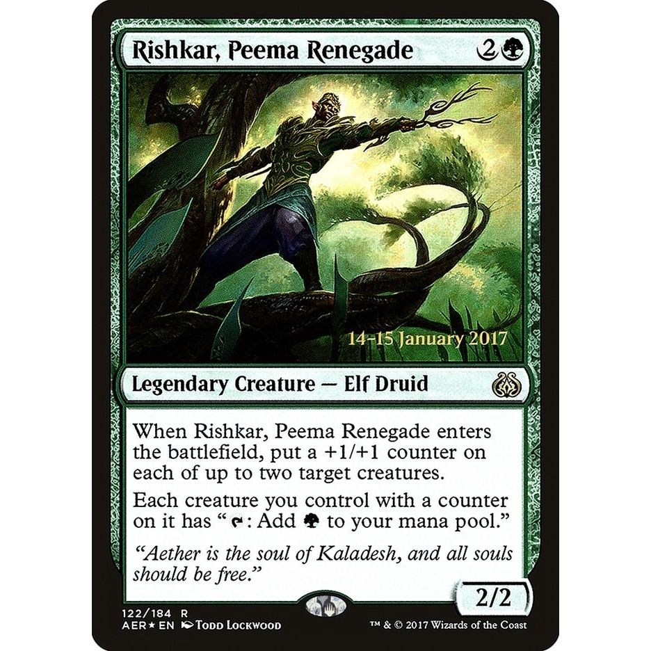 Image for Rishkar, Peema Renegade (122) (PRE) - Magic: The Gathering