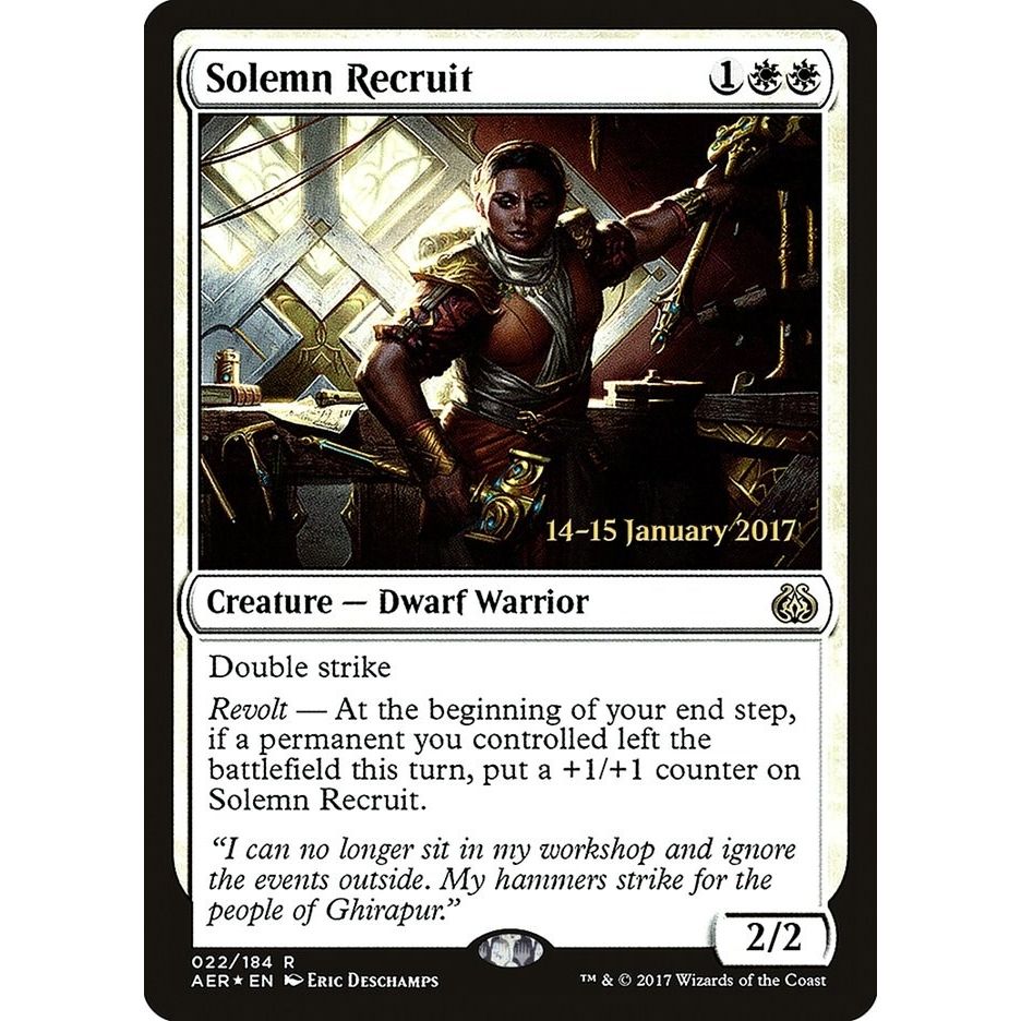 Image for Solemn Recruit (22) (PRE) - Magic: The Gathering