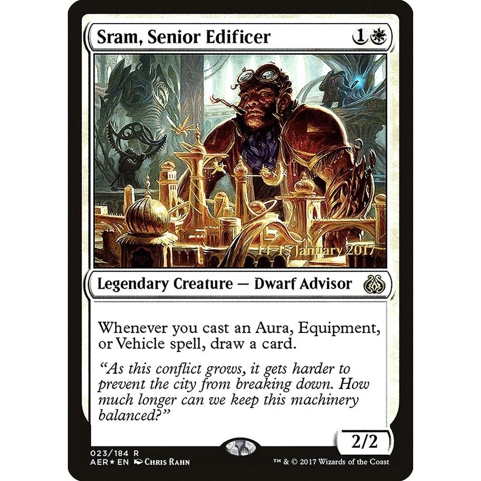 Image for Sram, Senior Edificer (23) (PRE) - Magic: The Gathering