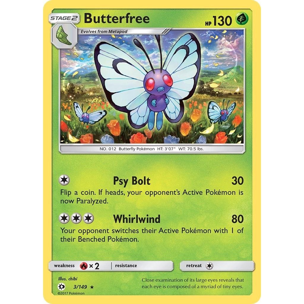 Image for Butterfree (3/149) (SM01) - Pokemon
