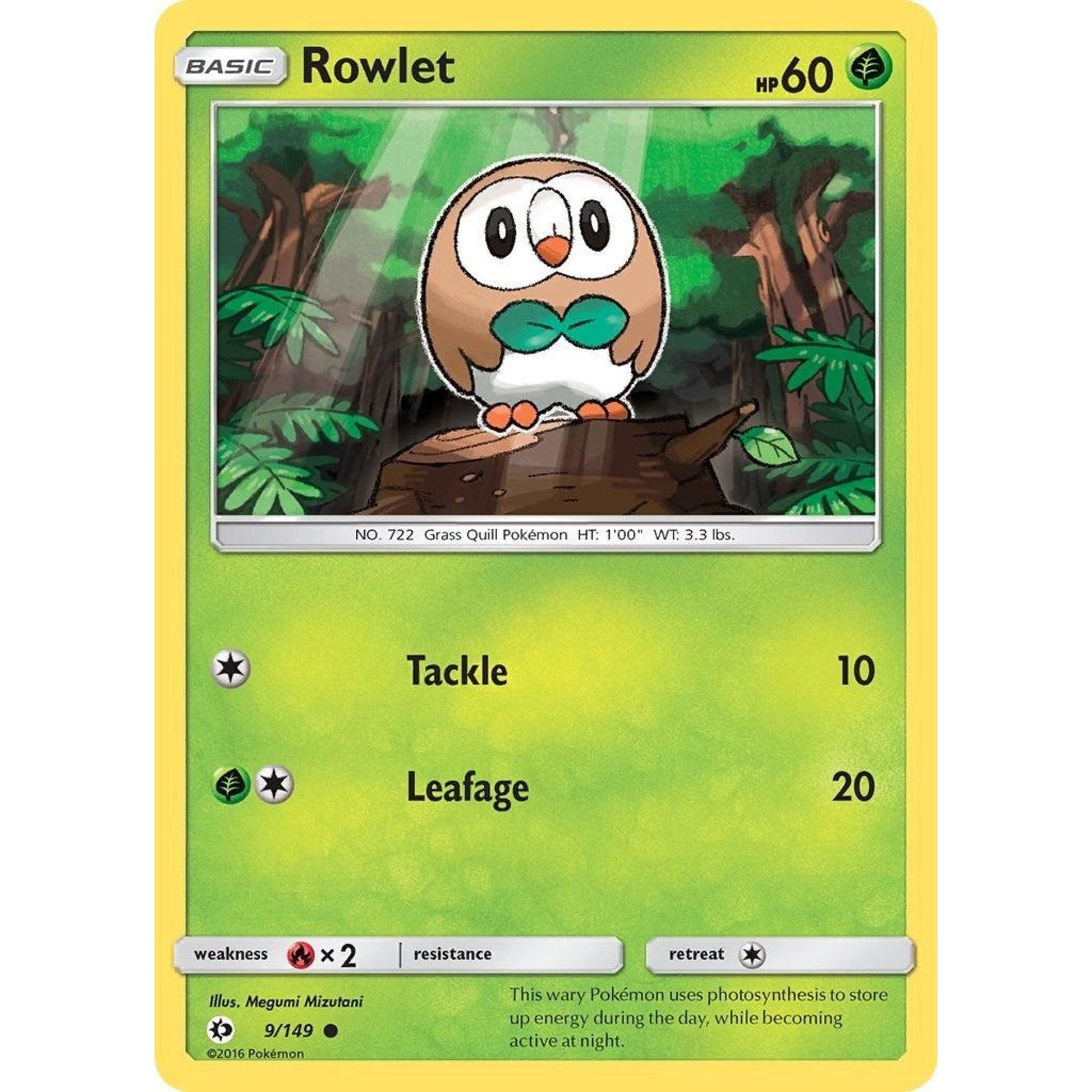 Image for Rowlet (9/149) (SM01) - Pokemon