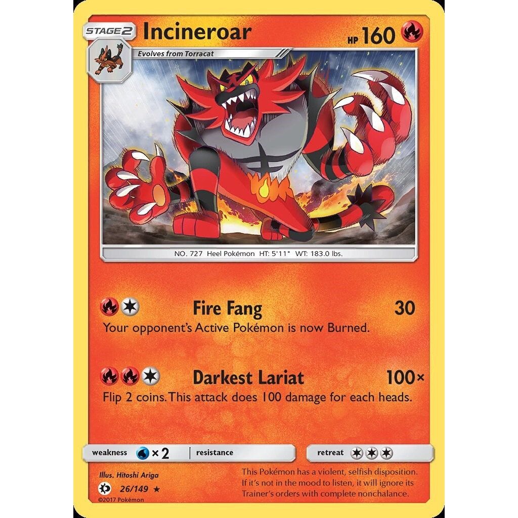 Image for Incineroar (26/149) (SM01) - Pokemon