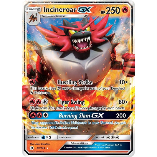 Image for Incineroar GX (27/149) (SM01) - Pokemon